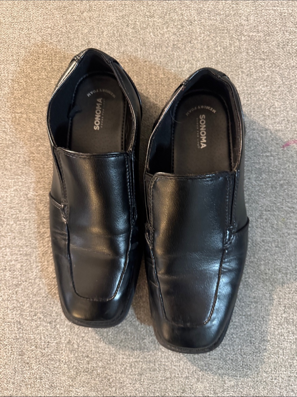 5/$15- Sonoma Black Slip-On Dress Shoes